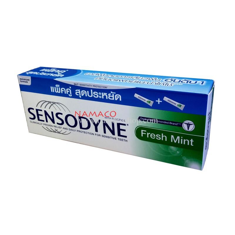 เซ็นโซดายน์ ยาสีฟัน เฟรช มินท์ แพ็คคู่ 2 หลอด 160 กรัม Sensodyne toothpaste fresh mint 2x160g