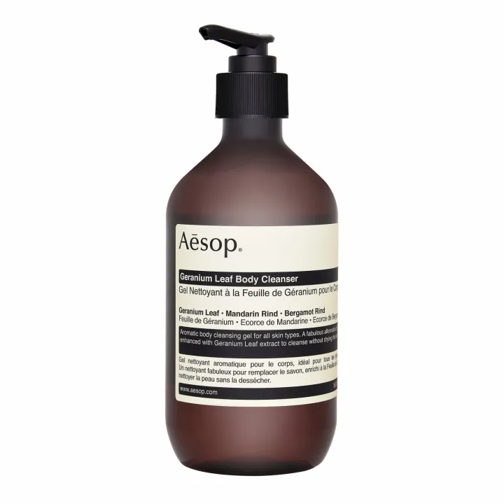 โฟมล้างหน้า คลีนเซอร์ทำความสะอาดผิวหน้า Aesop เจอเรเนียม ลีฟ บอดี้ คลีนเซอร์ 16.9 ออนซ์, 500 มล