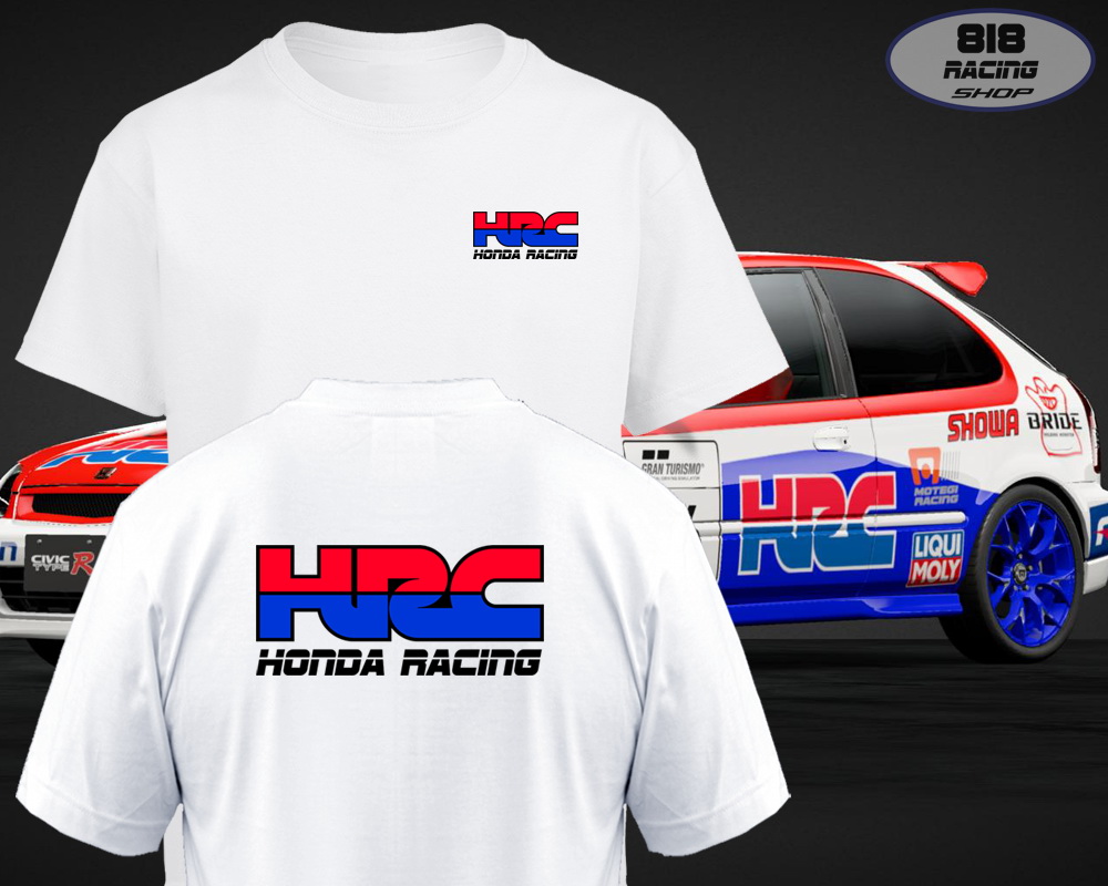 เสื้อยืด Racing Sport [สีขาว / สีเทา] [HRC HONDA RACING]