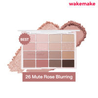 Wakemake Official | Soft Blurring Eye Palette พาเลท 16 ช่อง เนื้อนุ่มเนียนละเอียด สีชัด ติดทน เกลี่ยง่าย ไม่เป็นคราบ