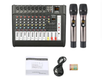 NewBaxs PMX802D มิกเซอร์เสียงระดับมืออาชีพ 8-channel 16DSP อีควอไลเซอร์ 2 ชั้น EQ 650W กำลังสูง 2-channel รองรับการเล่น 100% mix