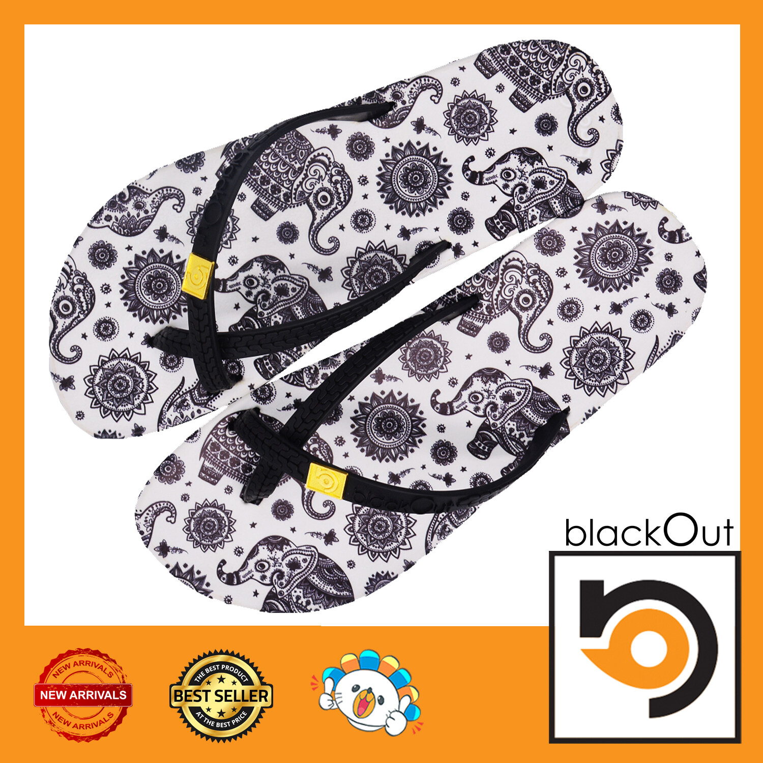 BlackOut Toeloop รองเท้าแตะ คีบโป้ง พื้นช้างดำ(หูดำ) ราคา 276 บาท*ส่งฟรี