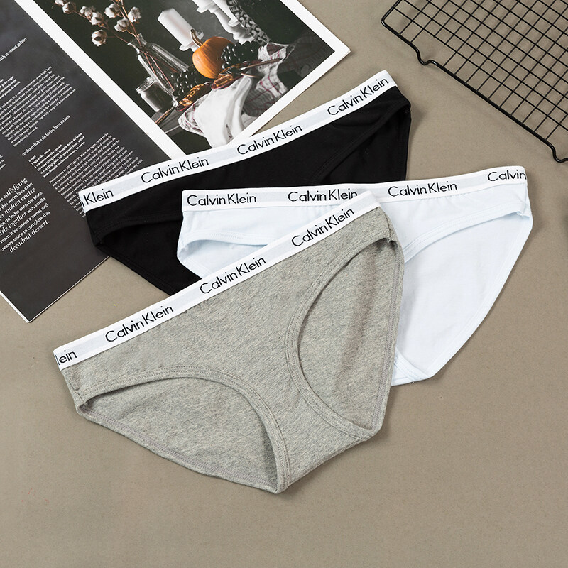 (ของแท้)กางเกงในผู้หญิง กางเกงชั้นใน CK Calvin Klein underwear ของแท้ 100(3 ตัว) NO.02