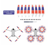 ใบพัด 8ชิ้น DJI Mini 4 Pro / Mini 3 Pro Double Sided Colored 8pcs Propellers 6030F Lightweight Low Noise Accessories for Mini 3 Pro / Mini 4 Pro