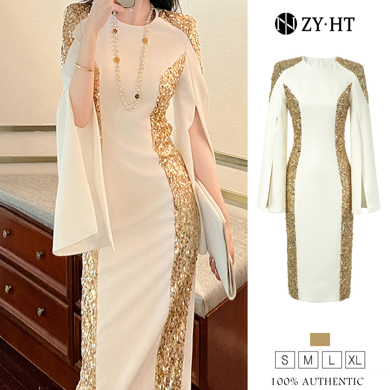 ZY.HT EraVogue เดรสผู้หญิง เดรสสีขาว เดรสผ้าเลื่อม เดรสทำงาน เดรสไฮโซ เดรสออกงาน เดรสไปงานแต่ง เดรสเซ็กซี่ เดรสฝรั่งเศส 50495 ราคา 1,879 บาท*ส่งฟรี