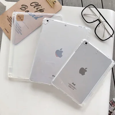 เคสipadเคสใสกันกระแทกมี2แบบให้เลือก(ใส่ปากกาได้,เคสใสกันกระแทก) รุ่น ipad mini123 ipad mini45 iPad 234 iPad Air1 Air2 ipad Pro9.7 56789 iPad 10.2 gen7 2019 iPad 10.5 Air3 2019