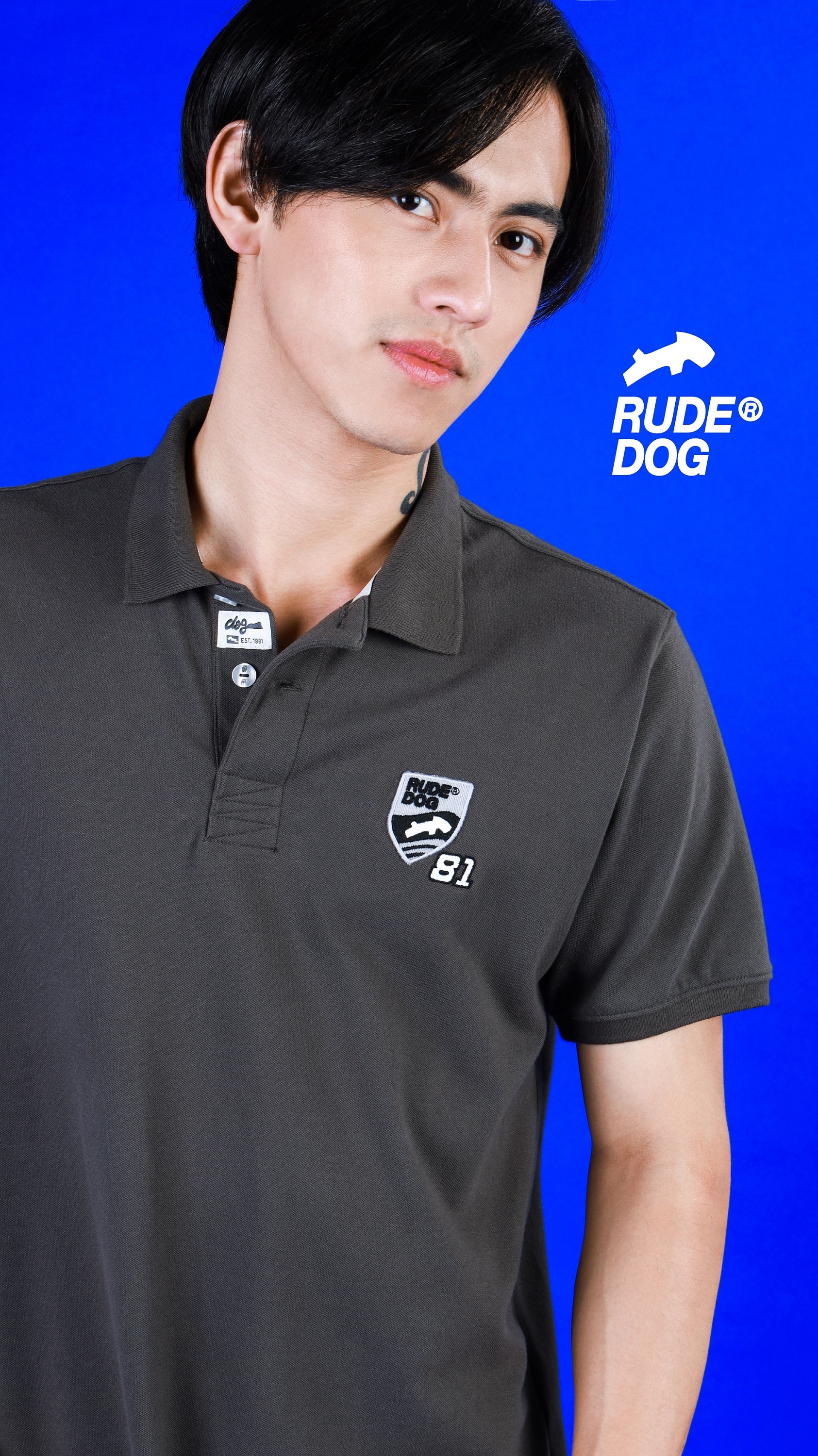 Rudedog เสื้อโปโล ผู้ชาย รุ่น F One (สาปเรียบ) (Men Polo)