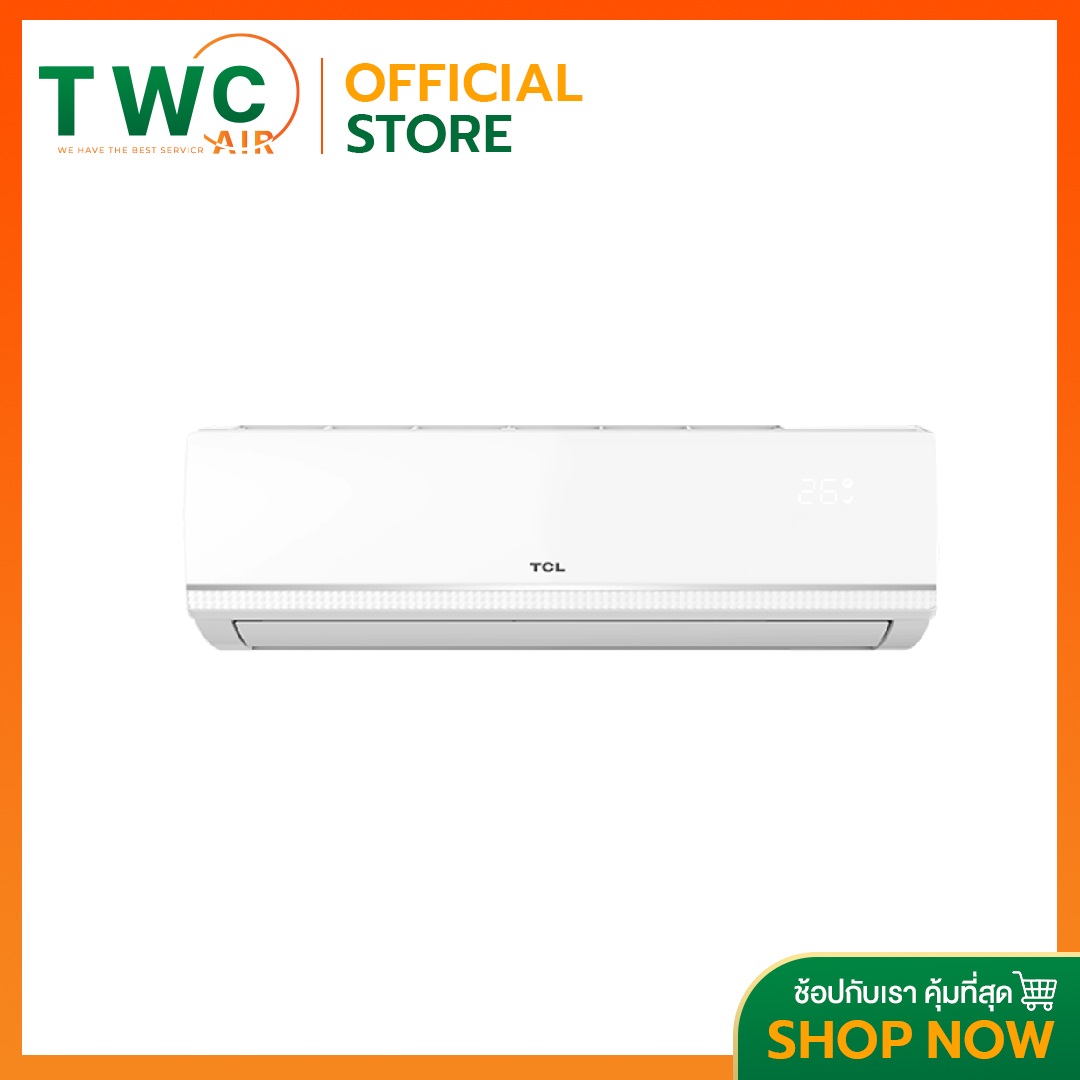 รูปสินค้า Tcl Wall-Mounted Air Conditioner, Miracle Series Model, R32 Refrigerant, Size 9000-25350 Btu.