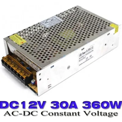 สวิตชิ่งเพาเวอร์ ซัพพลาย Switching Power Supply DC 12V 30A 360W สำหรับกล้องวงจรปิด 10-30 ตัว