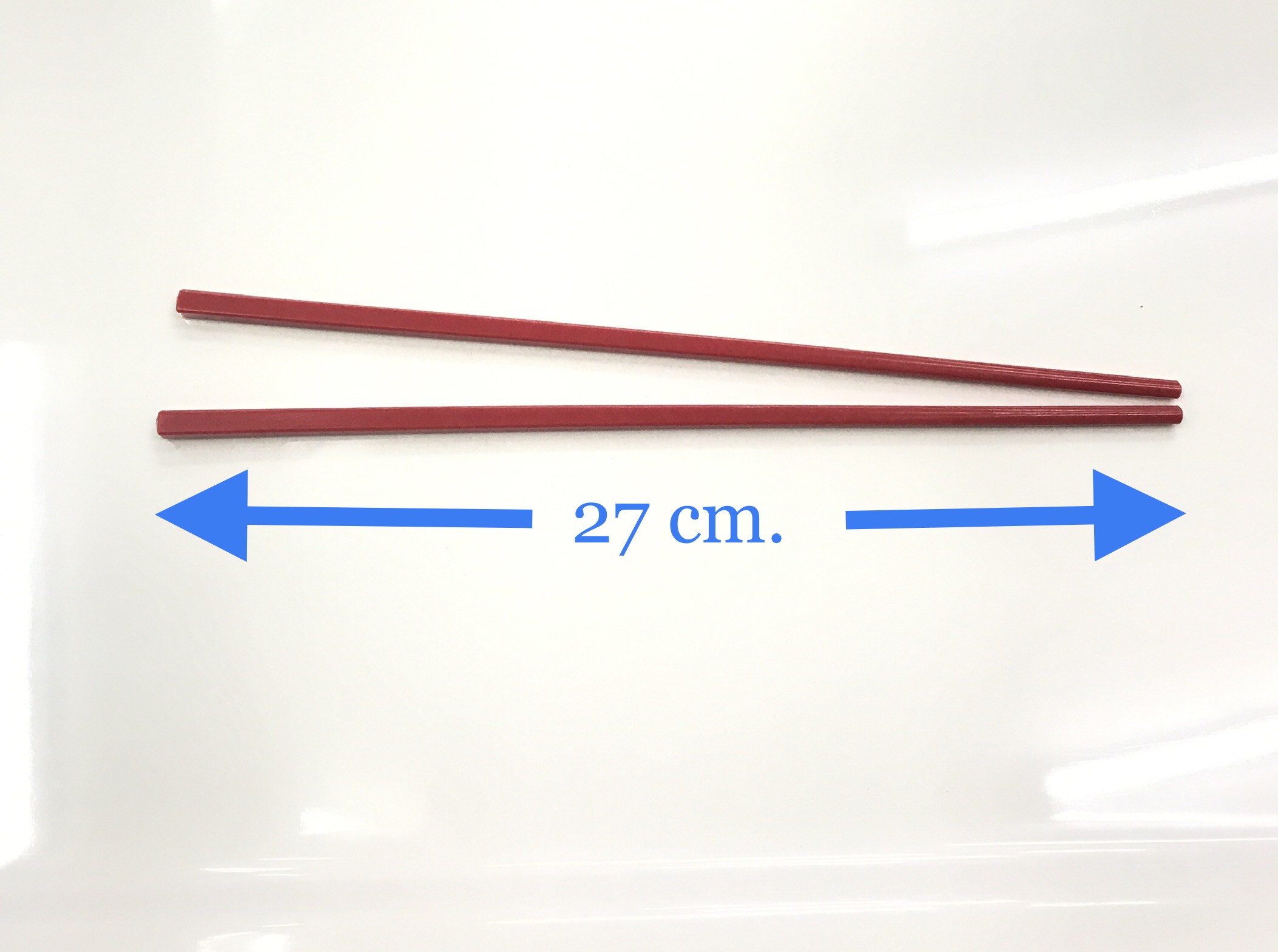 Chopsticks ตะเกียบเมลามีน สีแดง ยาว 27 ซม.บรรจุ 10 คู่