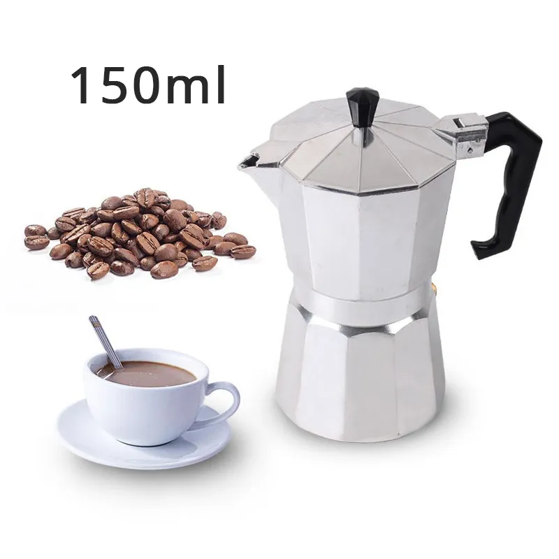 Moka Pot หม้อต้มกาแฟ กาต้มกาแฟ เครื่องชงกาแฟ มอคค่าพอท สำหรับ 3/6 ถ้วย 150/300 ml coffee pot Simpler