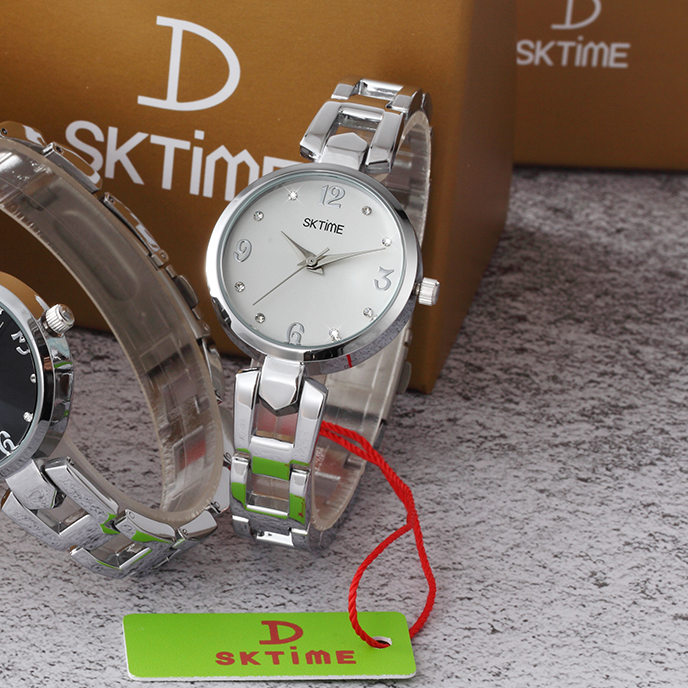 นาฬิกา SK Time ของแท้ 100 % รุ่น D21010 กันน้ำได้ พร้อมกล่องแบรนด์