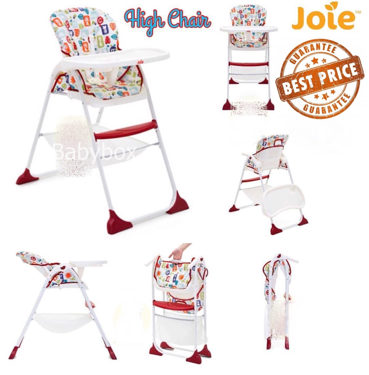 เก้าอี้ high chair รุ่น Mimzy Snacker Classic เก้าอี้ทานข้าวทรงสูง เก้าอี้ทานข้าวเด็กแบบพกพา เก้าอี้ทานข้าวเด็กพับได้ ยี่ห้อ Joie