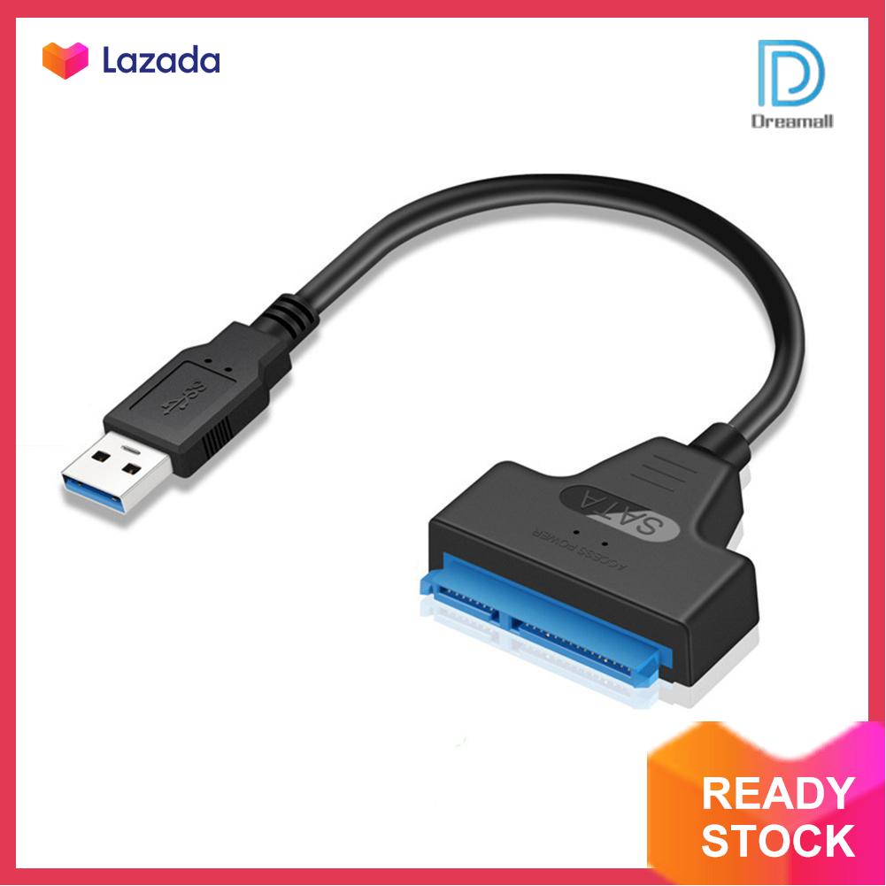 Dreamall USB 3.0 SATA7 + 15pin สายเคเบิลฮาร์ดดิสก์ Converter 2.5 นิ้ว SSD ฮาร์ดดิสก์