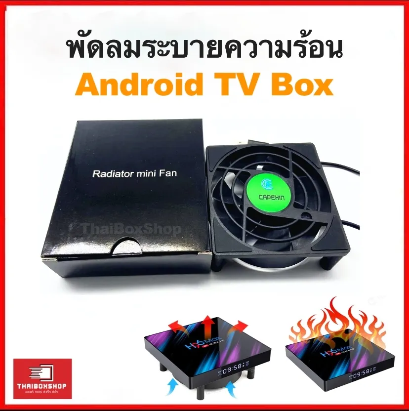 พัดลม USB ระบายความร้อนสำหรับ Android TV Box