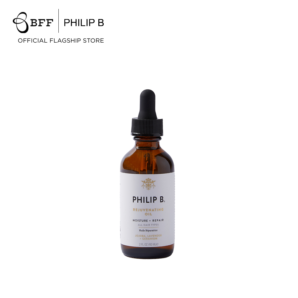 Philip B. - Rejuvenating Oil 60 ml ทรีทเม้นท์บำรุงผม (น้ำมันบำรุงหนังศีรษะ, ผมนุ่ม, ขจัดรังแค, ดูแลเส้นผม, ดูแลหนังศีรษะ) ราคา 2,200 บาท*ส่งฟรี