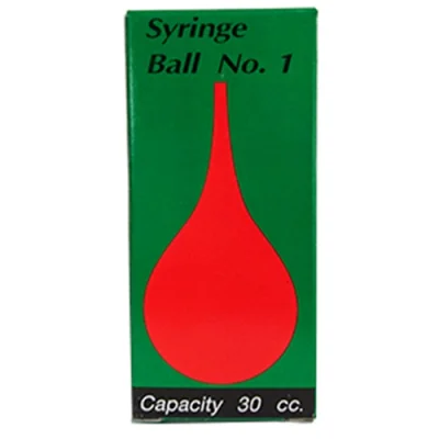 SYRINGE BALL No.2 ไซริงค์บอล ลูกยางแดงเอนกประสงค์ 1 ชิ้น