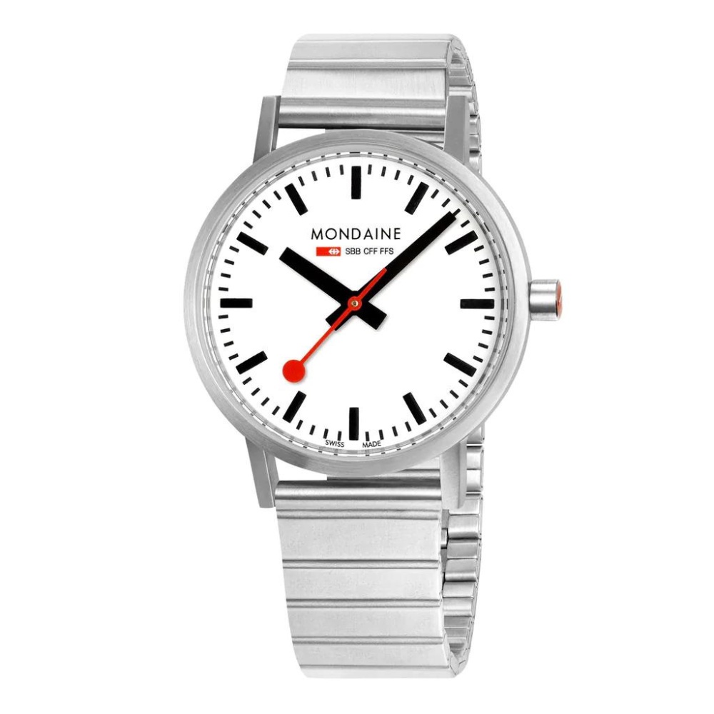 นาฬิกาข้อมือแฟชั่น Mondaine CLASSIC 40mm, silver stainless steel watch, A660.30360.16SBJ นาฬิกาข้อมือ ราคา 10,800 บาท*ส่งฟรี