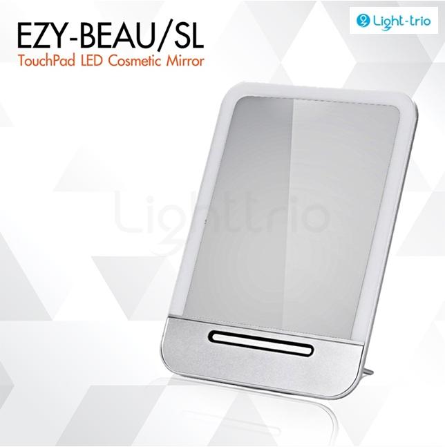 Ezy Living กระจกแต่งหน้าเอนกประสงค์ LED รุ่น EZY-BEAU/SL สีSilk Silver [พร้อมส่งจากไทย] ราคา 185 บาท*ส่งฟรี