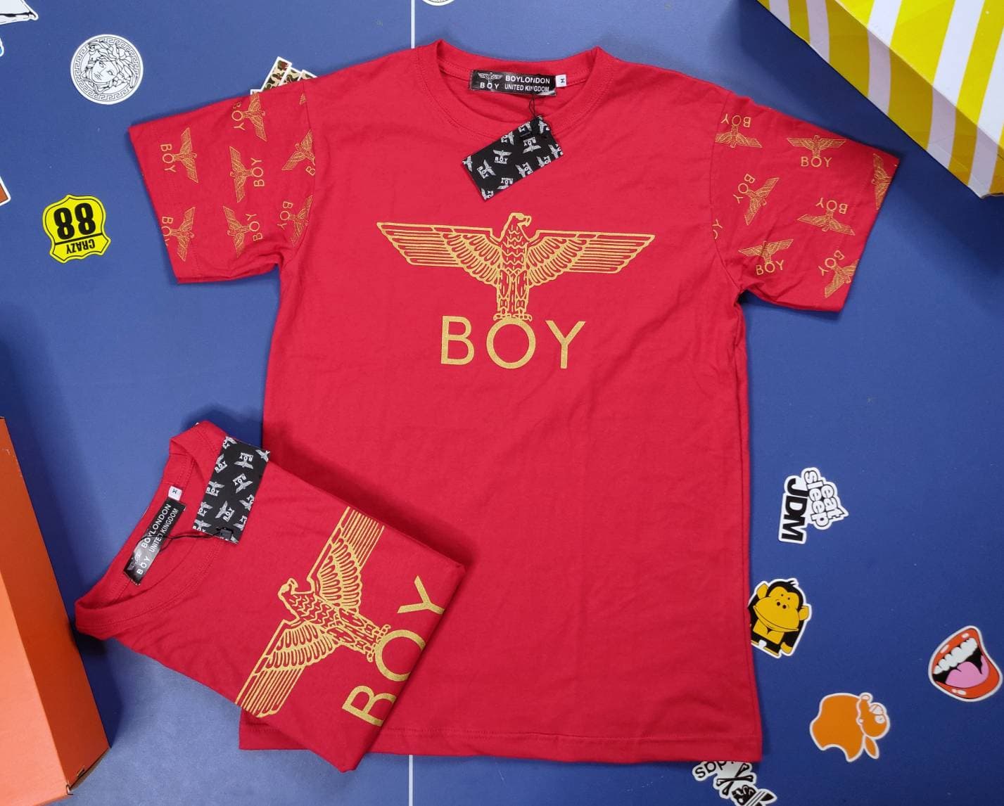 เสื้อยืดแฟชั่น Boy london เสื้อยืดคอกลมผ้าใส่สบาย