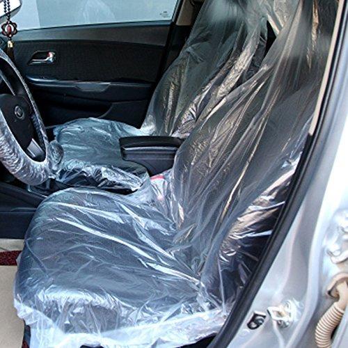 ใช่แล้วทิ้ง!! แพ๊ค10ชิ้น พลาสติกคลุมเบาะ  - Disposable Plastic Car Seat Covers