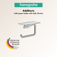 Hansgrohe AddStoris ที่ใส่กระดาษชำระพร้อมชั้นวางของด้านบน รุ่น HG41772007