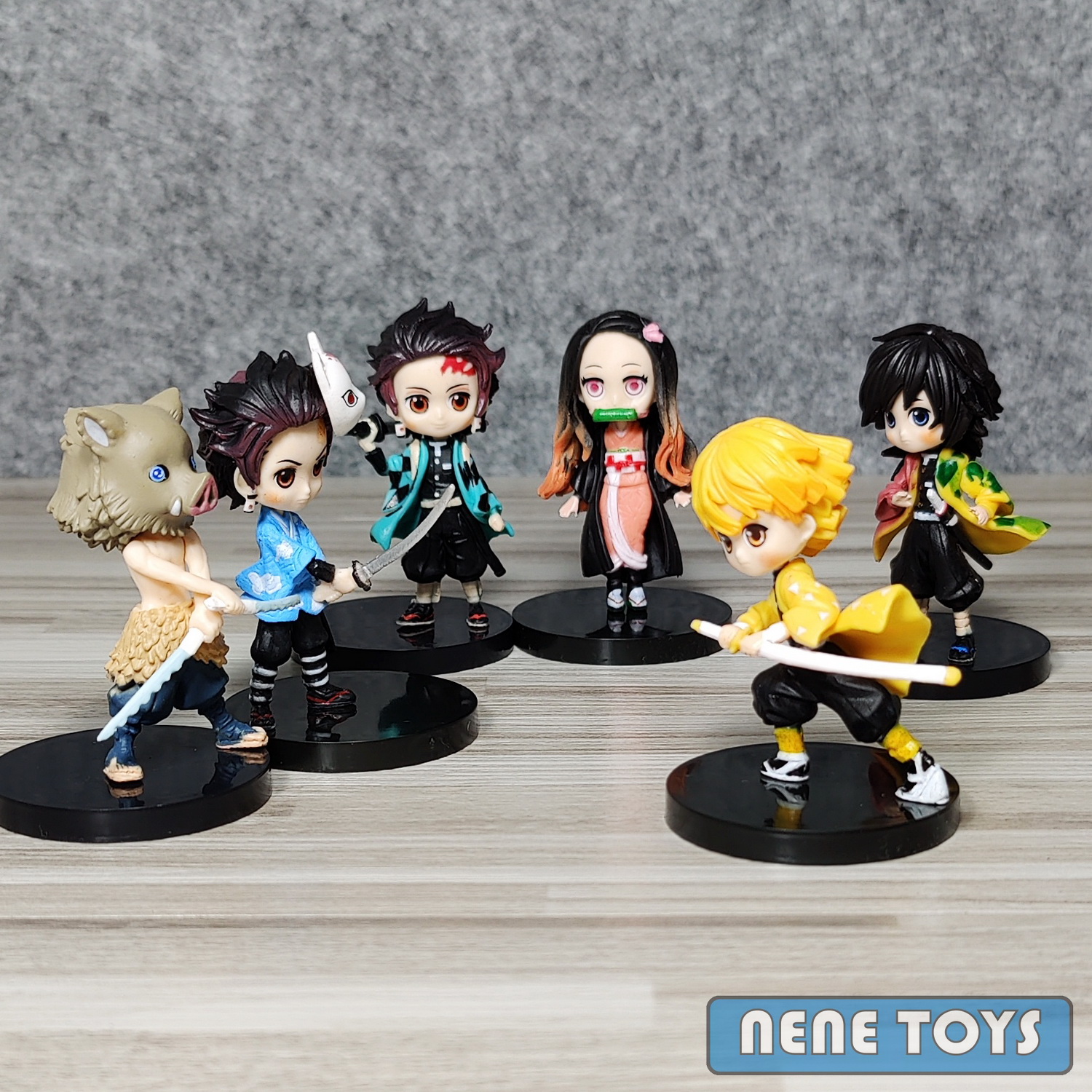 โมเดล ดาบพิฆาตอสูร Kimetsu no Yaiba ชุด 6 ตัว [ ครบชุด / แยกขาย✨] สูงประมาณ 6-7 cm เก็บเงินปลายทางได้?