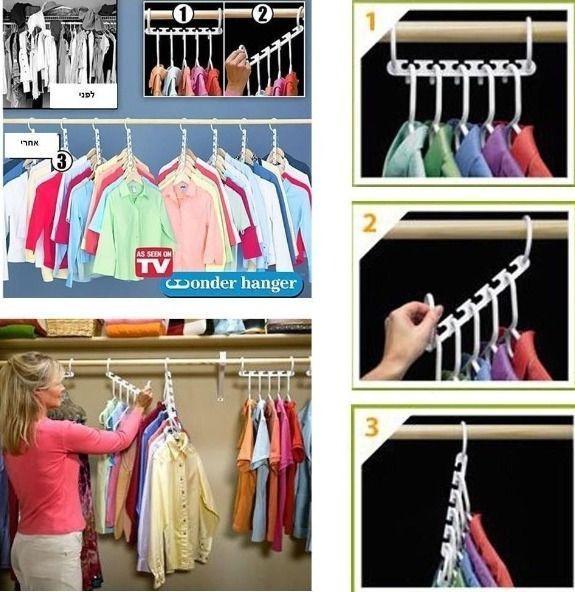 ไม้แขวนเสื้อ ไม้แขวนเสื้อจัดระเบียบ ราวแขวน จัดระเบียบ แพ็ค 8 ชิ้น ราคา 198 บาท*ส่งฟรี