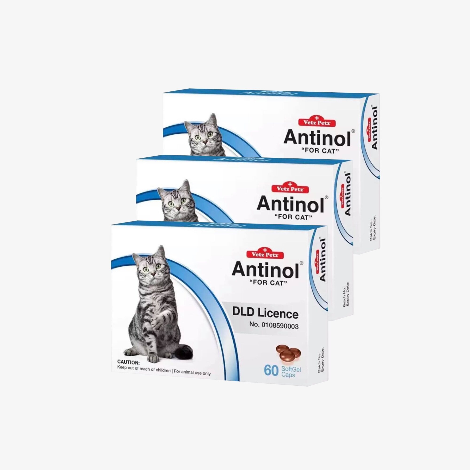 แอนทินอลสำหรับแมว Antinol cat 60 เม็ด หมดอายุ ปี2023