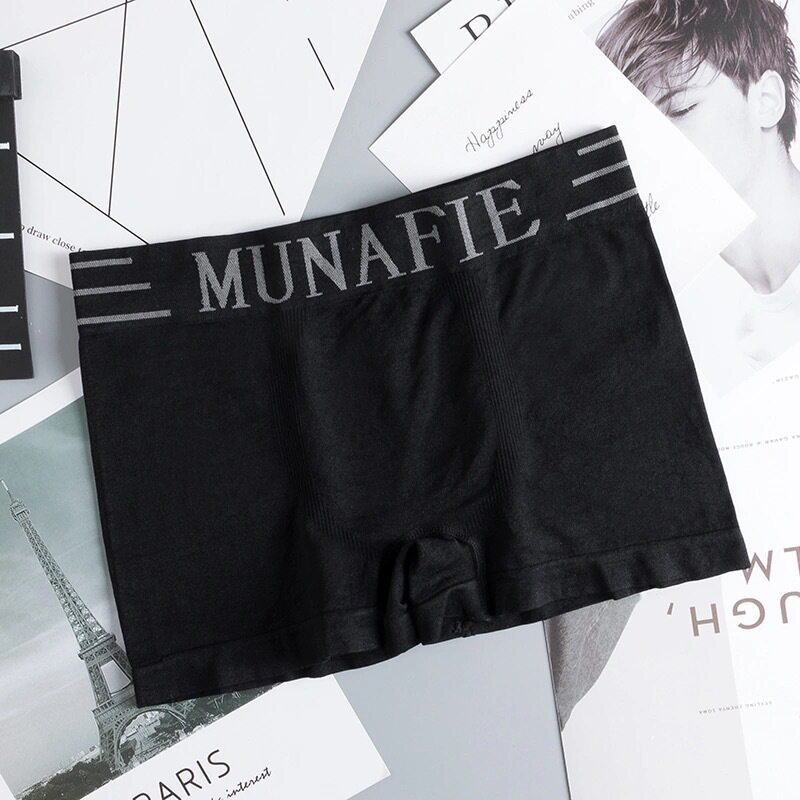 ชุดชั้นในผู้ชาย Munafie นำเข้าแบรนด์ญี่ปุ่น กางเกงบ็อกเซอร์ผู้ชาย เนื้อผ้านุ่มสวมใส่สบาย [สินค้าพร้อมส่ง][รับชำระเงินปลายทาง] 001#