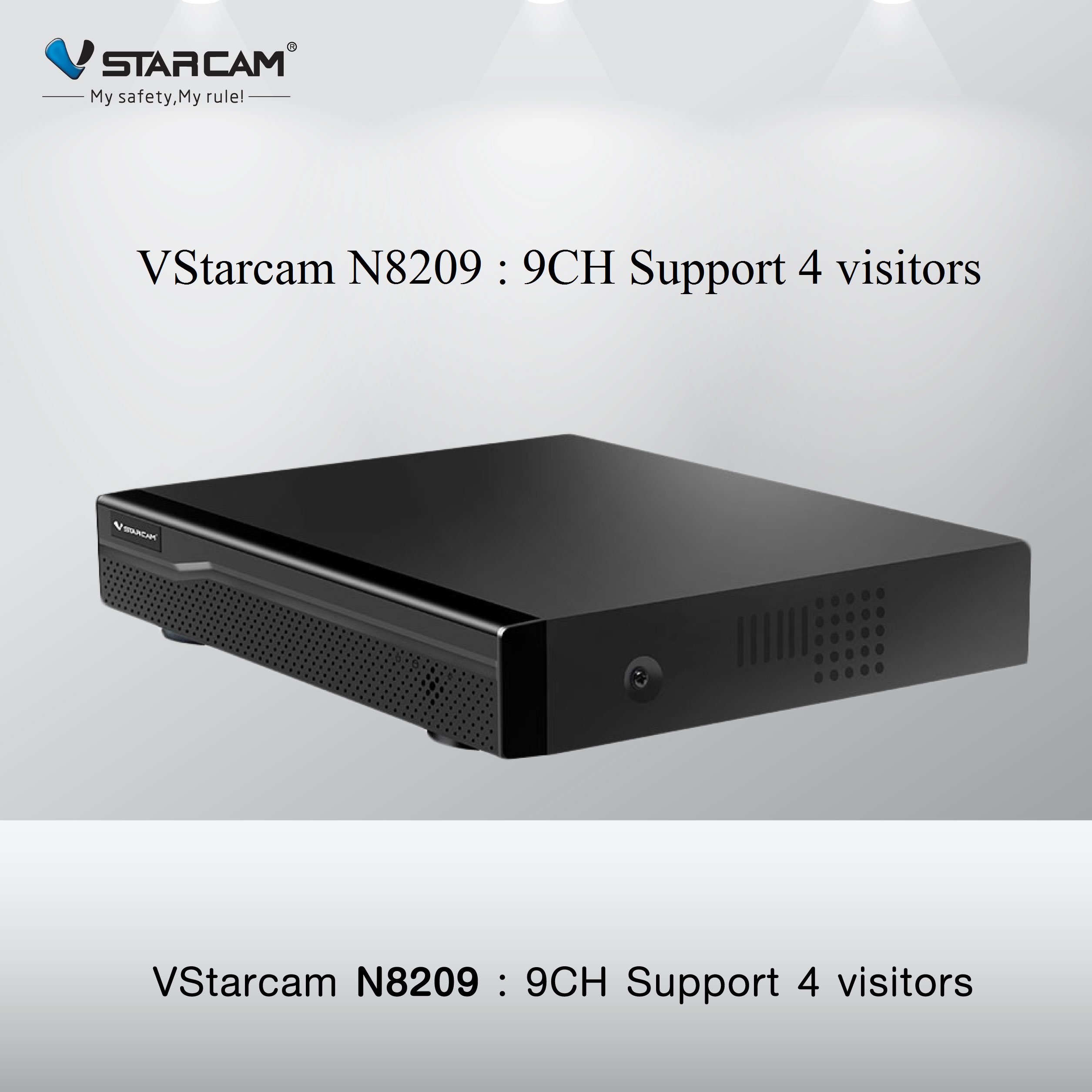 VSTARCAM NVR N8209 / 9 Channel Network Video Recorder กล่องบันทึก