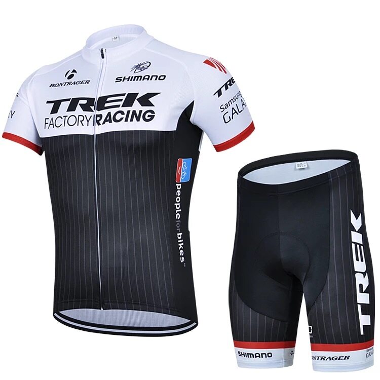 Cycling Jersey setชุดสั้นปั่นจักรยานลายทีม ยี่ห้อ:TREK 9D gel สำหรับนักปั่นทั้งชายและหญิง