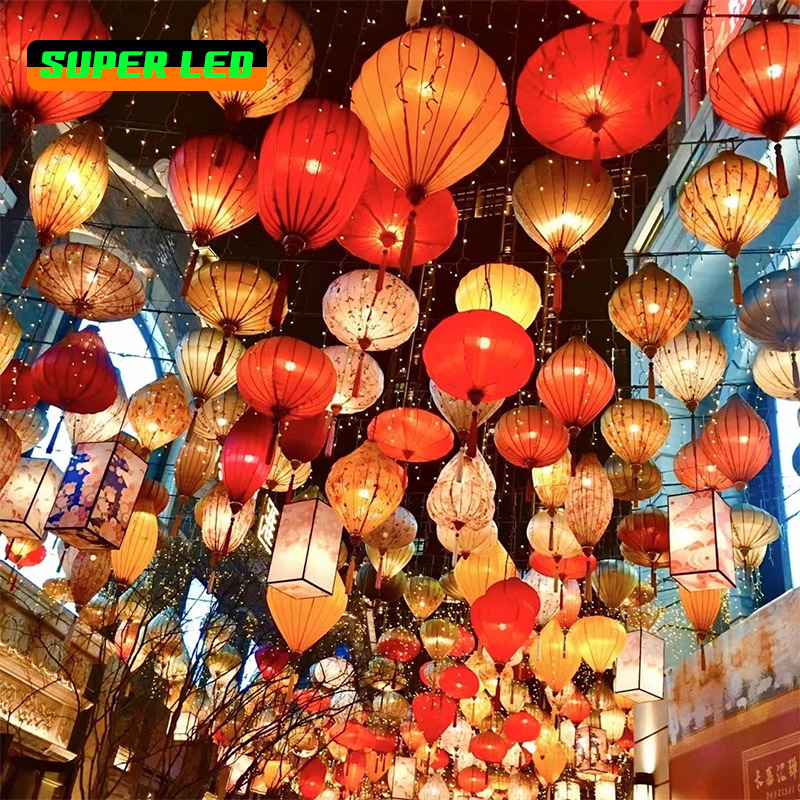 Super led online lamp Vietnam China Multi-Color 12 / 14 / 16 / 18 inch decorative Vietnam lanterns ราคา 135 บาท*ส่งฟรี