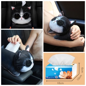 ภาพหน้าปกสินค้า🆕 กล่องใส่ทิชชู่ ตุ๊กตา สุนัข แมว พิมพ์ลาย 3D ในรถยนต์ มีสายคาดยึด ใส่กระดาษชำระ วัสดุเกรดดี นุ่มนิ่ม น่ารัก 🆕 ที่เกี่ยวข้อง
