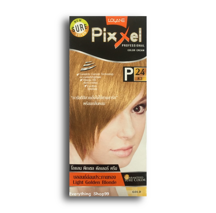 Lolane Pixxel Color Cream โลแลนพิกเซล คัลเลอร์ ครีมเปลี่ยนสีผม สำหรับปิดผมขาว ผมหงอก ทำสีแฟขั่น