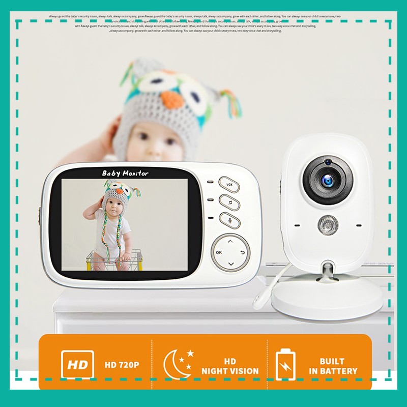 VB603 กล้อง เว็บแคม เบบี้มอนิเตอร์ หน้าจอกล้าง 3.2 นิ้ว ใหญ่ที่สุด Video Baby Monitor Wireless LCD High Resolution 2 Way Audio Talk Night Vision Baby Security Camera