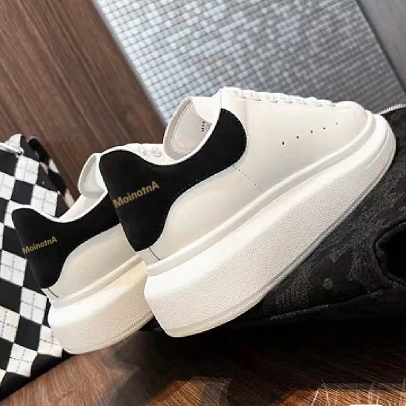 McQueen small white shoes genuine leather thick-soled Putian 2022 winter new inner heightening sneakers couple men's and women's trendy shoes ราคา  1,655 บาท*ส่งฟรี