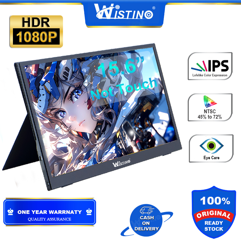 [Wistino] จอภาพพกพา หน้าจอIPS จอเล่นเกม HDR จอภาพแบบพกพา USB Ultrathin ขนาด 15.6 นิ้ว1920X1080P FHD ราคา 3,950 บาท*ส่งฟรี