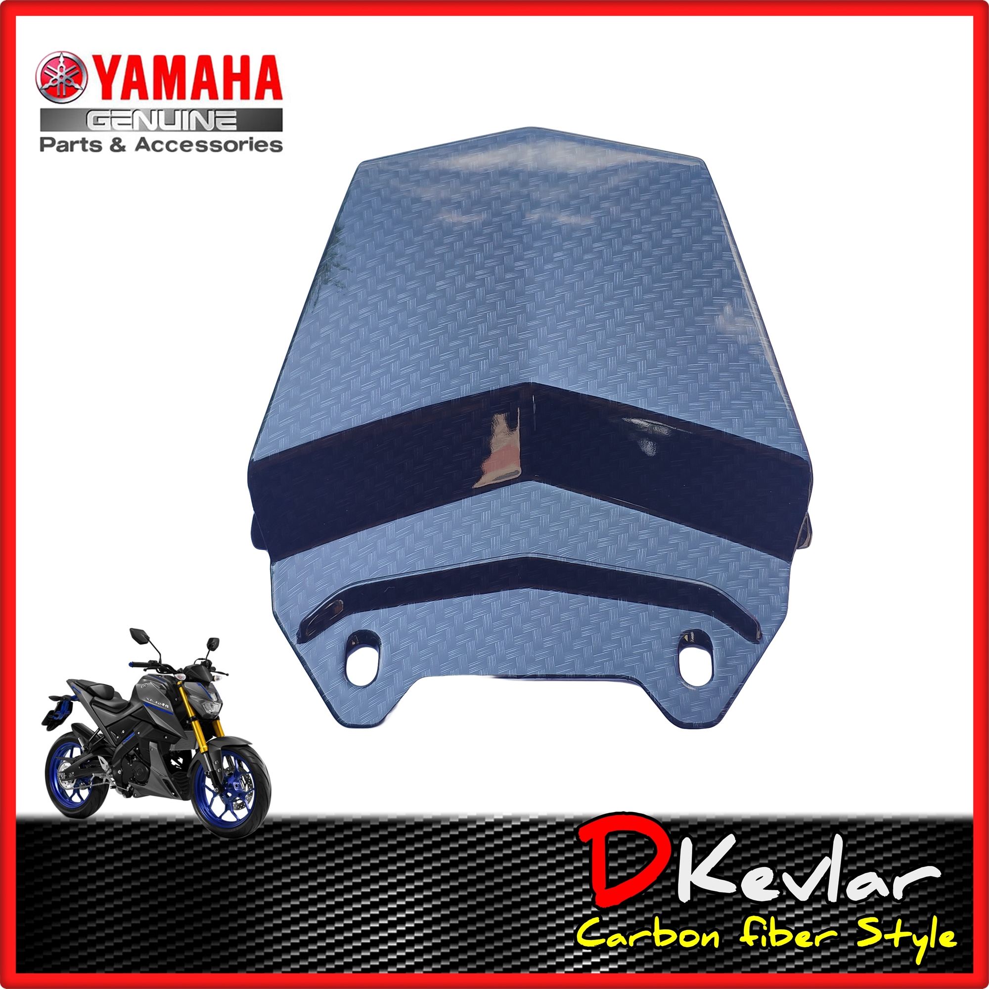 ฝาครอบท้ายเบาะMSLAZ YAMAHA M-SLAZ เคฟล่า D-Kevlar Duke Shop ฝาครอบไฟท้าย