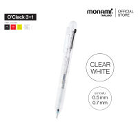 Monami รุ่น OClack  ปากกาลูกลื่น 3 ระบบ และดินสอกดในตัว ปากกา 3+1 รุ่นโอแคล็ค