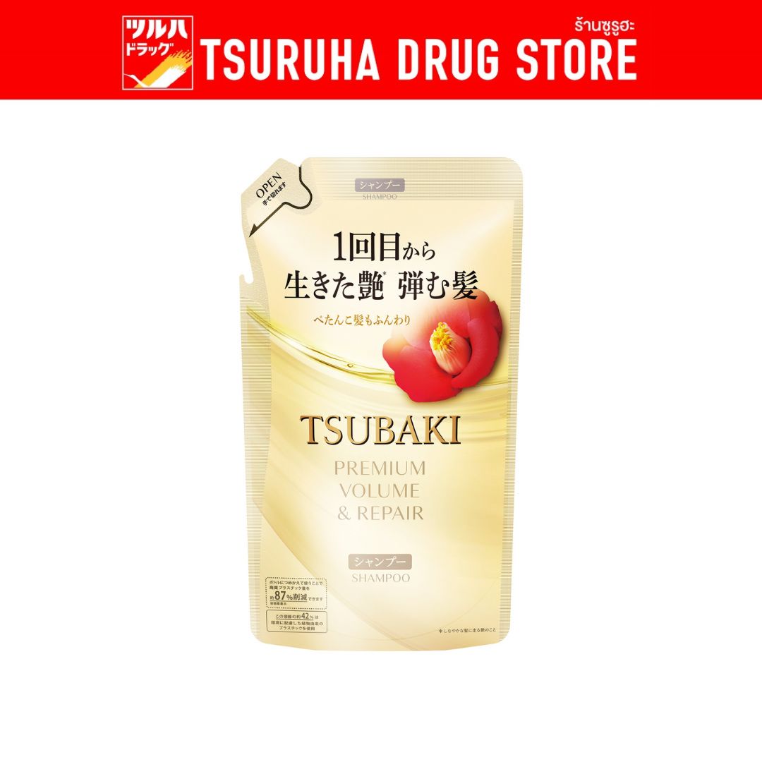 ซึบากิ พรีเมียม วอลลุ่ม แอนด์ รีแพร์ แชมพู รีฟิล 300มล. / Tsubaki Premium Volume & Repair Shampoo...