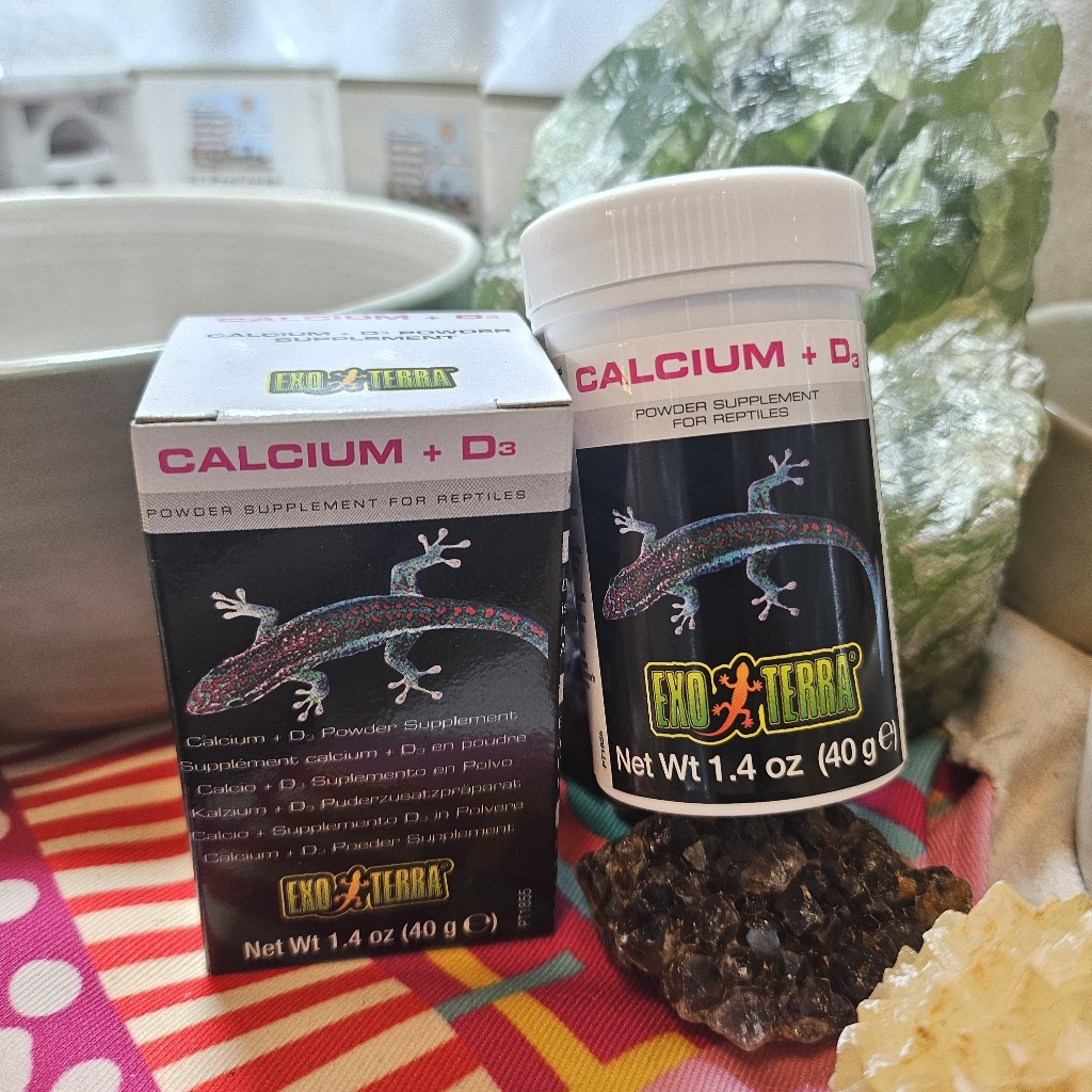 Exo Terra® Calcium + D3 Powder Supplement PT1855 40g / PT1856 90g / PT1857 450g 🦎 แคลเซียมเสริมพร้อมวิตามิน D3 สำหรับสัตว์เลื้อยคลาน DSMXO Exo Terra® Calcium + D3 Powder Supplement PT1855 40g / PT1856 90g / PT1857 450g 🦎 แคลเซียมเสริมพร้อมวิตามิน D3 สำหรับสัตว์เลื้อยคลาน DSMXO
