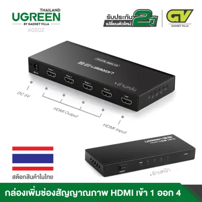 UGREEN - 40277 HDMI Splitter 1x4 Full HD Support 4K