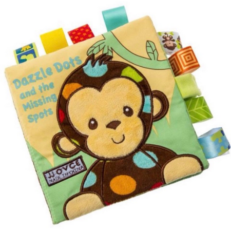 Babyskill หนังสือหัดจับ (ลิงน้อย) หนังสือผ้า มีเสียงก๊อบแก๊บ หนังสือผ้าสำหรับเด็กอายุ 0 เดือน–2ปี ช่วยเสริมพัฒนาการด้านการมองเห็นด้วยสีสันที่ตัดกันชัดเจนหนังสือเสริมทักษะ หนังสือรูปสัตว์ หนังสือภาพ หนังสือบีบมีเสียง