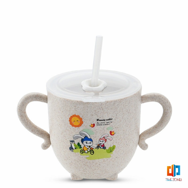 T.Z.หัดดื่มนม 270ml ขวดน้ำดื่มเด็ก แก้วหัดดูด กันกระแทก มีฝา แก้วหัดื่ม2ปี แก้วดูดน้ำเด็ก แก้ว แก้วน้ำ แก้วนั่งดูด ถ้วย ถ้วยหัดดื่ม