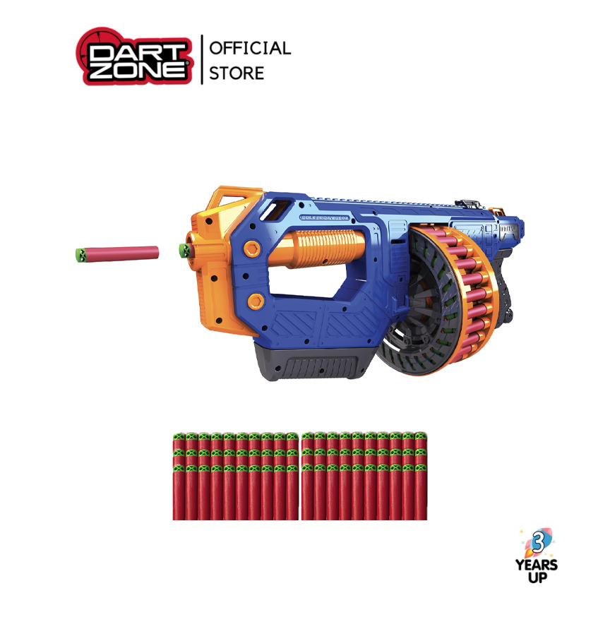 DART ZONE® Tomahawk 60 Motorized Superdrum Blaster (Ready to Ship from Official Store in Thailand) Adventure Force soft-bullet gun toy battle game ราคา 1,613 บาท*ส่งฟรี