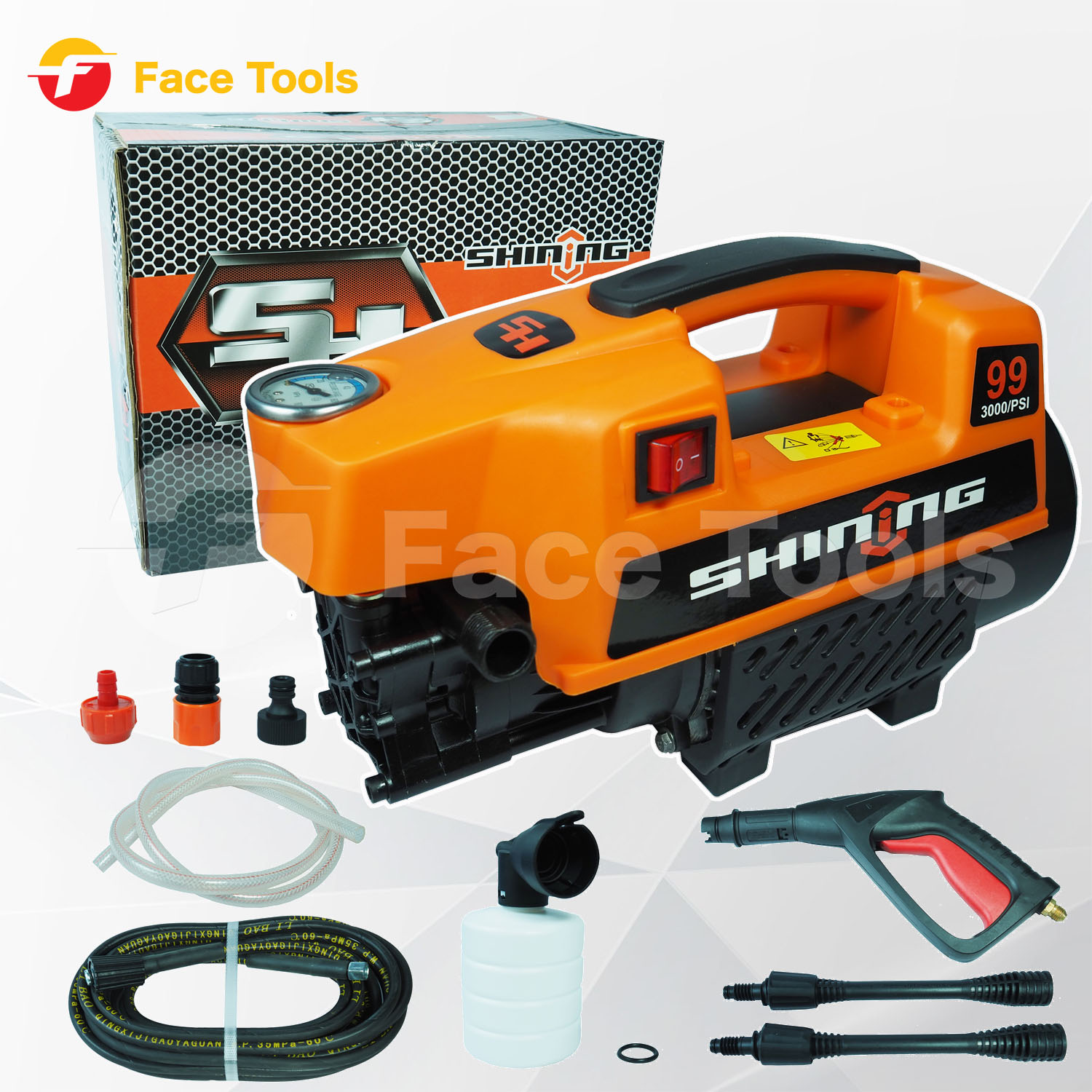 Shining High Pressure Water Sprayer 500 Bar Model F16 High Pressure Water Spraying Equipment Water Sprayer High Pressure Water Gun, Spray Gun ราคา 1,170 บาท*ส่งฟรี