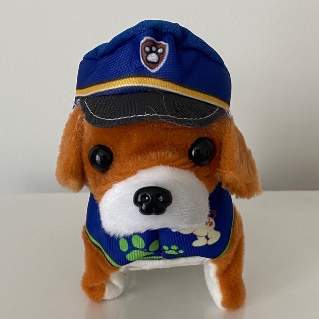 ตุ๊กตาหมาตำรวจ ตุ๊กตาสุนัขใส่หมวก