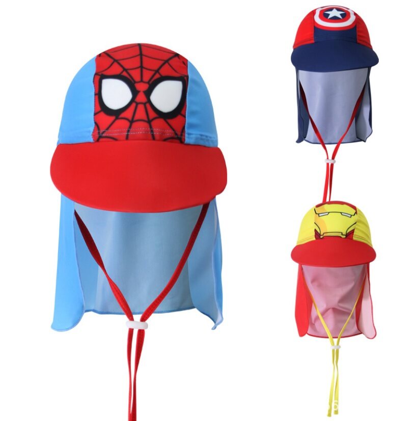 หมวกกันแดด Super Hero สำหรับเด็ก ใส่เล่นน้ำ  กัน UV