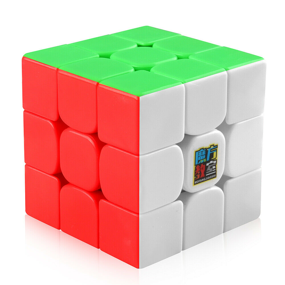 รูบิค 3x3x3 อย่างดีหมุนลื่น CuberSpeed Moyu MoFang JiaoShi MF3RS Stickerless Bright 3x3x3 Magic Cube Original Ultra-smooth Stickerless Puzzle Twist Kids Gift